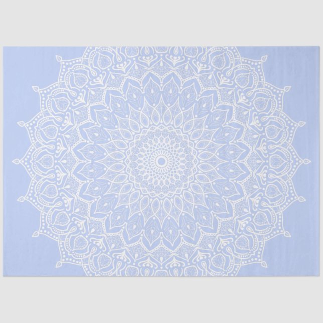 Periwinkle Mandala - Bora in Juniper Berry Tissue Paper (Front)