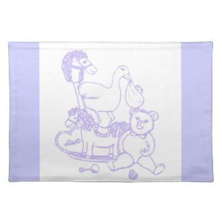 Periwinkle Nursery Toys American MoJo Placemat