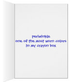 Periwinkle~One of the Most Worn Colors Cards (Inside (Right))