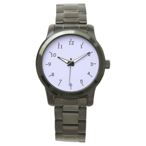 Periwinkle Oversized Black Bracelet Wrist Watch