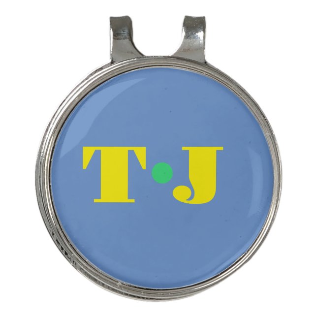 Periwinkle Personalized Golf Hat Clip (Front)