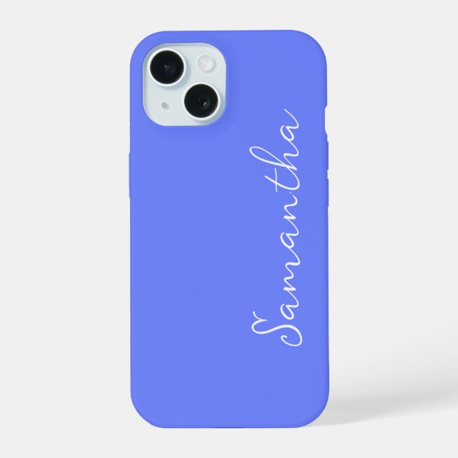 Periwinkle Personalized Iphone Case (Back)