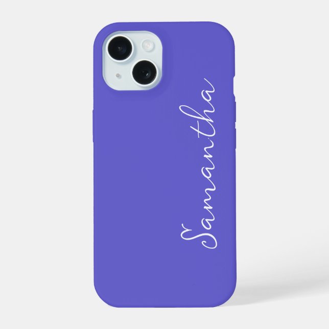 Periwinkle Personalized Iphone Case (Back)