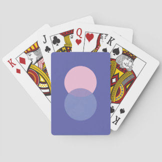 Periwinkle & Pink Poker Cards