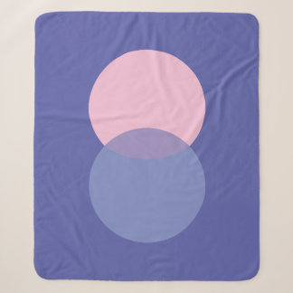 Periwinkle & Pink Sherpa Blanket