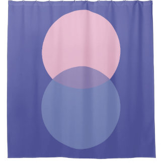 Periwinkle & Pink Shower Curtain