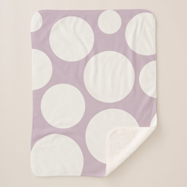 Periwinkle Polka Dot Blanket (Front)