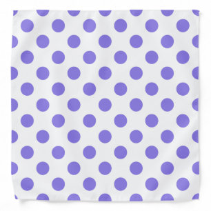 Periwinkle polka dots bandana