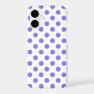 Periwinkle polka dots iPhone 17 case