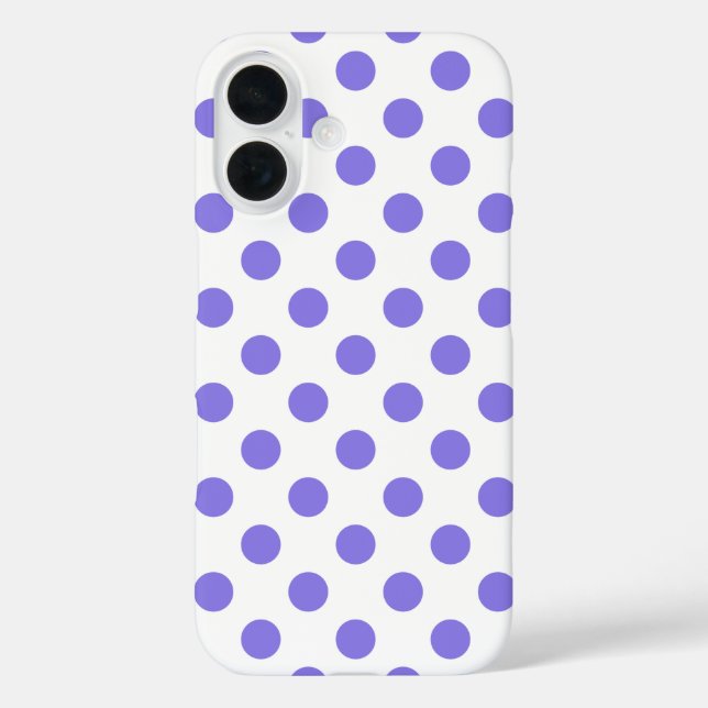 Periwinkle polka dots  Case-Mate iPhone case (Back)