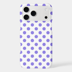 Periwinkle polka dots iPhone 17 pro max case