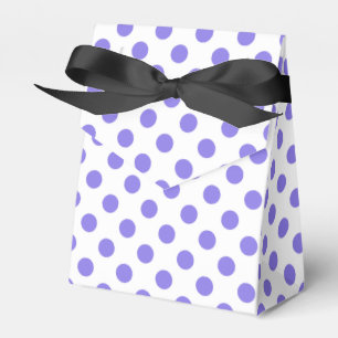 Periwinkle polka dots favor boxes