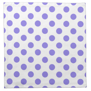 Periwinkle polka dots napkin