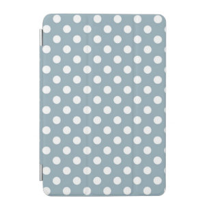 Periwinkle Polka Dots Pattern iPad Mini Cover