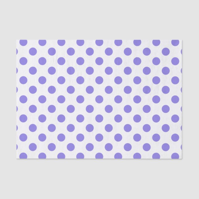 Periwinkle polka dots tissue paper (Front)