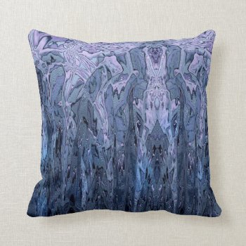 Periwinkle Purple Blue Abstract Art Throw Pillow by MHDesignStudio at Zazzle