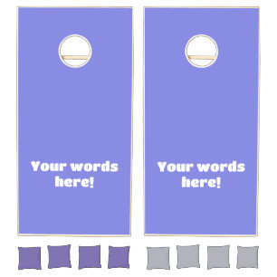 Periwinkle Purple Cornhole Set