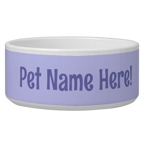 Periwinkle Purple Pet Bowl