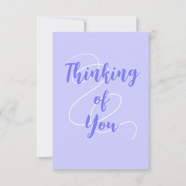 Periwinkle Purple Thinking of You Card (Front)