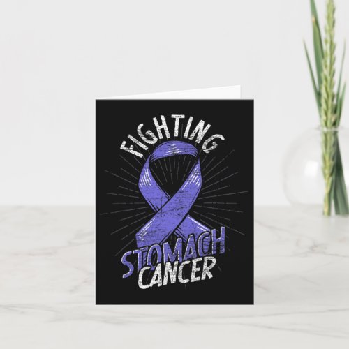 Periwinkle Ribbon Cancer Fight Stomach Cancer Awar Card