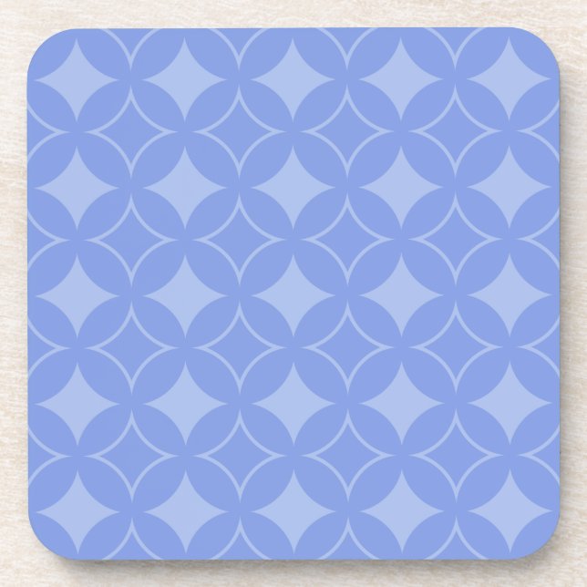 Periwinkle shippo beverage coaster (Front)