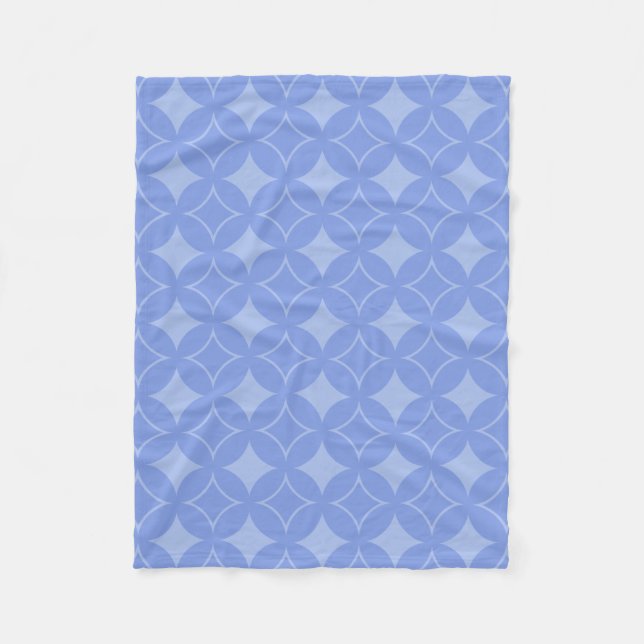 Periwinkle shippo fleece blanket (Front)