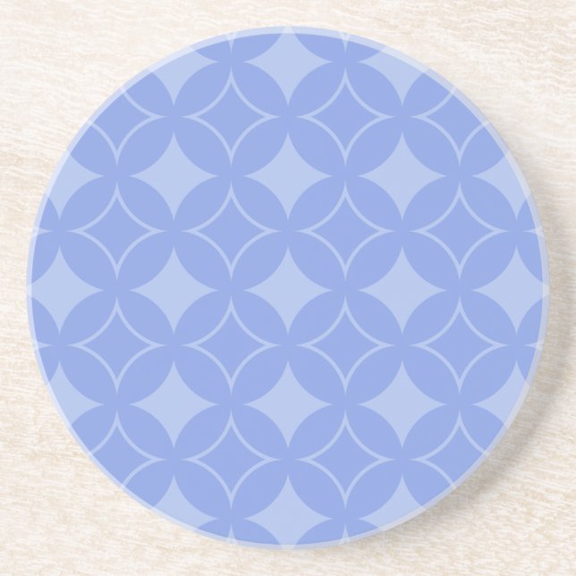 Periwinkle shippo sandstone coaster (Front)