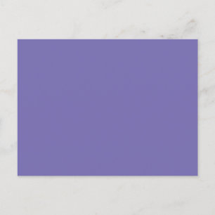 Periwinkle Solid Color Announcement Postcard