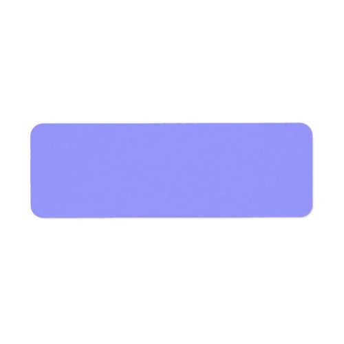 Periwinkle Solid Color Background Label Template