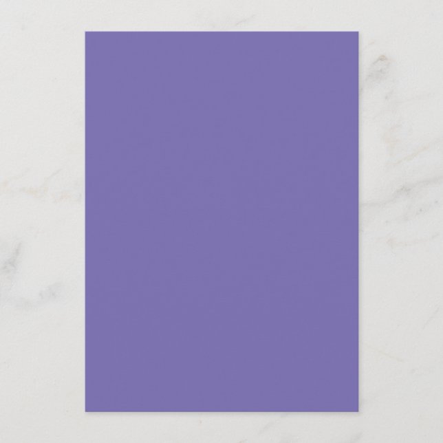 Periwinkle Solid Color Enclosure Card (Front)