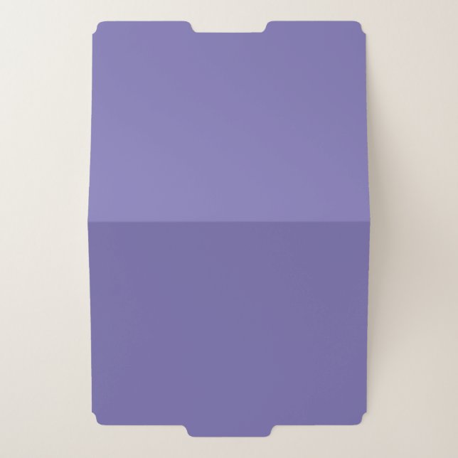 Periwinkle Solid Color File Folder (Outside Center)
