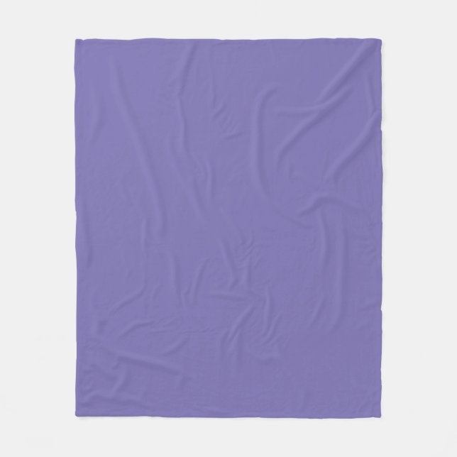 Periwinkle Solid Color Fleece Blanket (Front)