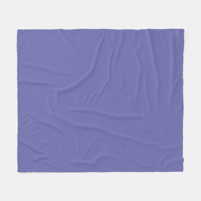 Periwinkle Solid Color Fleece Blanket (Front (Horizontal))