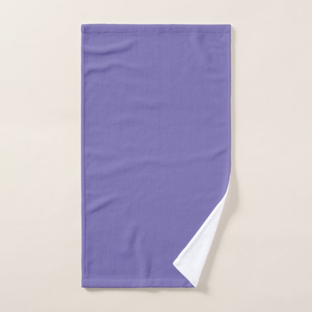 Periwinkle Solid Color Hand Towel (Hand Towel)
