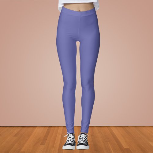 Periwinkle Solid Color Leggings