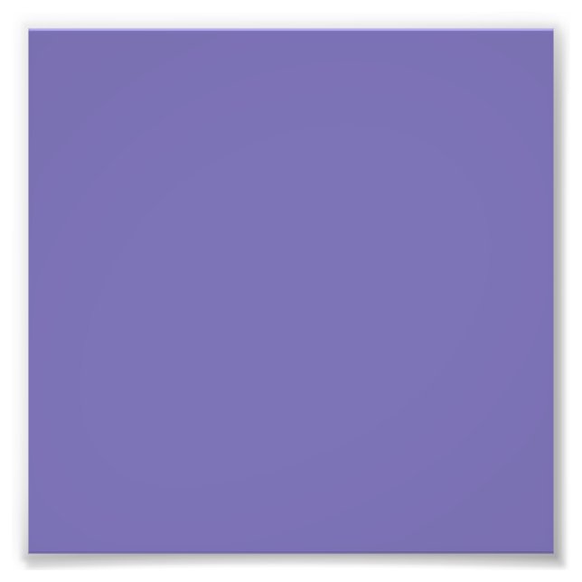 Periwinkle Solid Color Photo Print (Front)