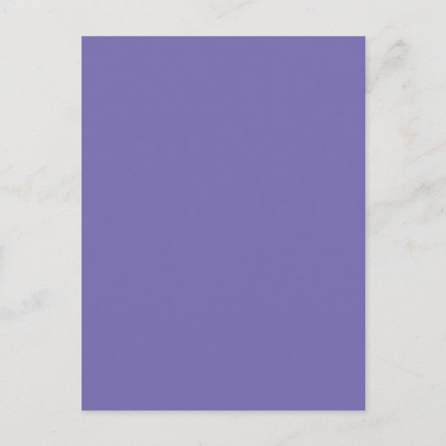 Periwinkle Solid Color Postcard (Front)
