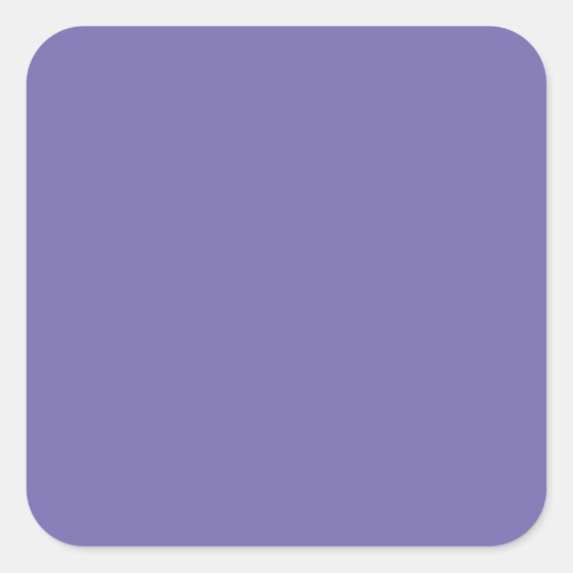 Periwinkle Solid Color Square Sticker (Front)