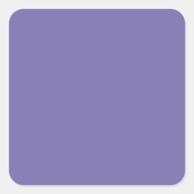 Periwinkle Solid Color Square Sticker (Front)