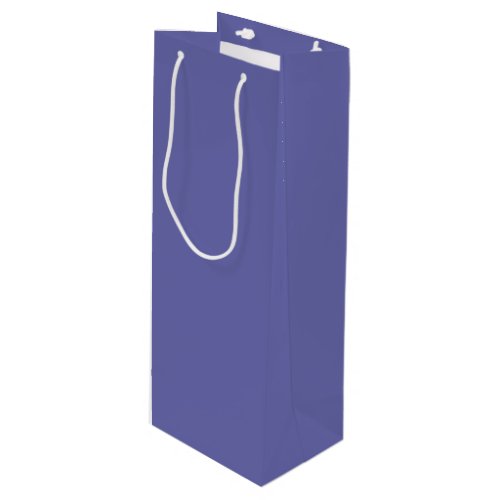 Periwinkle Solid Color Wine Gift Bag