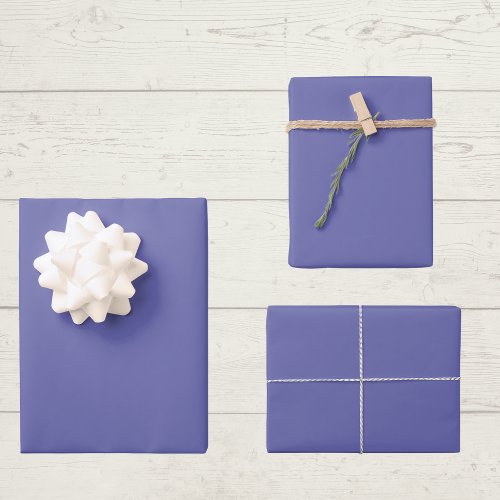 Periwinkle Solid Color Wrapping Paper Sheets