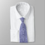 Periwinkle Steel Floral Lace Damask Neck Tie