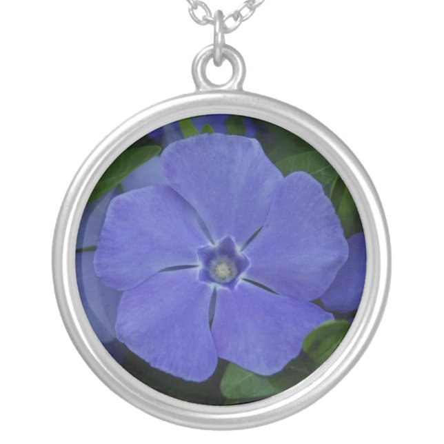 Periwinkle Sterling Silver Necklace (Front)