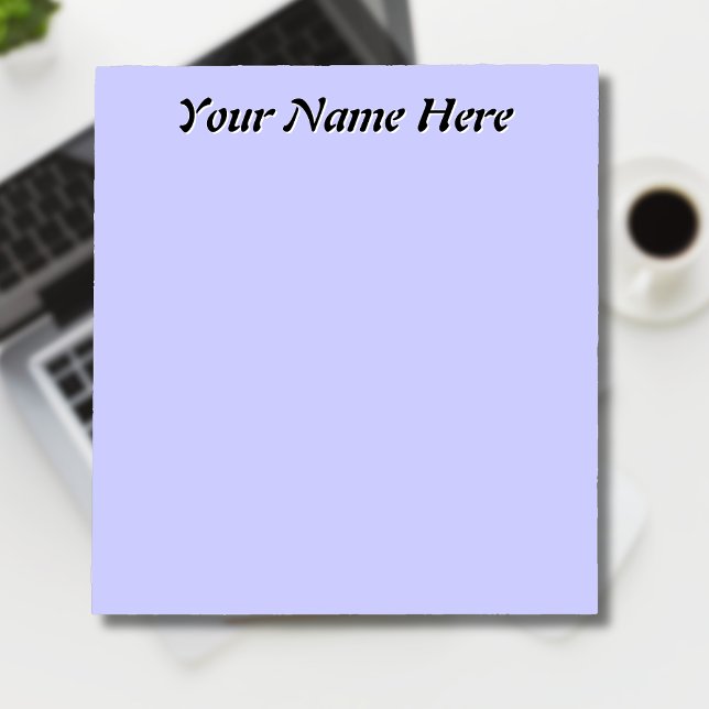 Periwinkle Unique Personalized Teacher Gifts Notepad (Creator Uploaded)