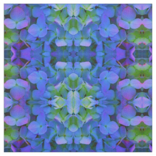 Periwinkle violet blue hydrangeas_ romantic floral fabric