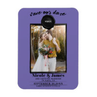 Periwinkle Wax Seal Photo Wedding Save the Date