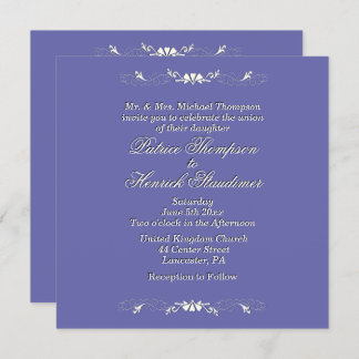Periwinkle Wedding Invitation