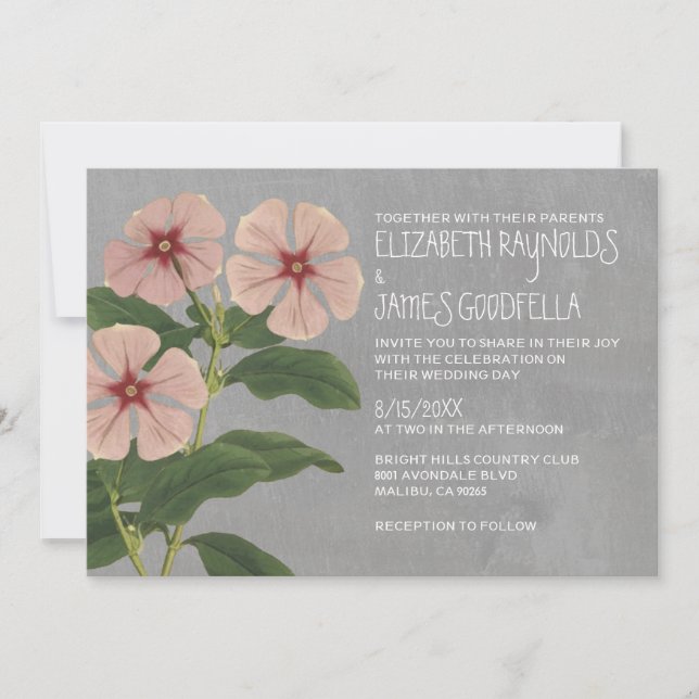 Periwinkle Wedding Invitations (Front)
