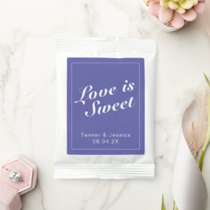 Periwinkle & White Modern Minimalist Wedding  Lemonade Drink Mix