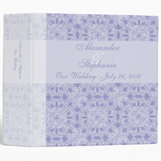 Periwinkle/White Wedding Portfolio Event Binder